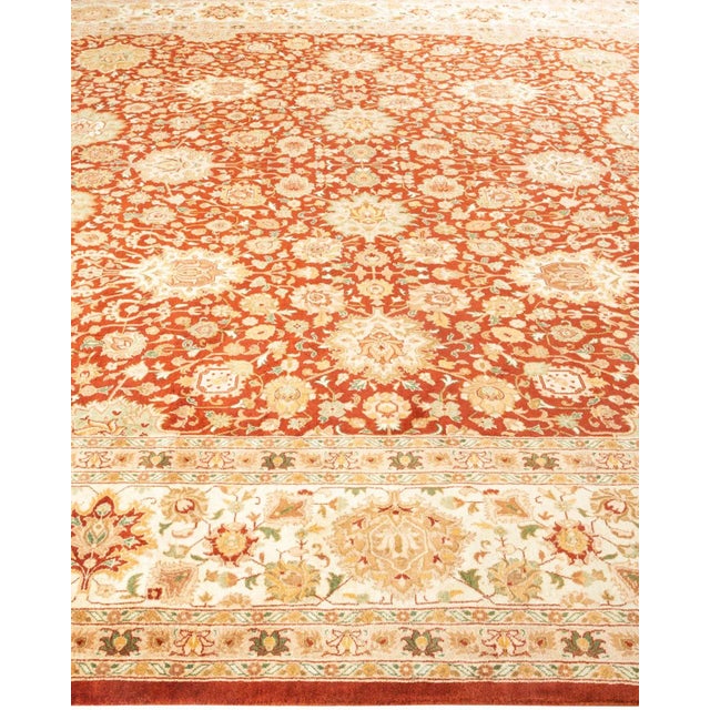 Solo Rugs Mogul, One-of-a-Kind Hand-Knotted Area Rug - Orange, 9' 0" x 12' 2" For Sale - Image 4 of 8