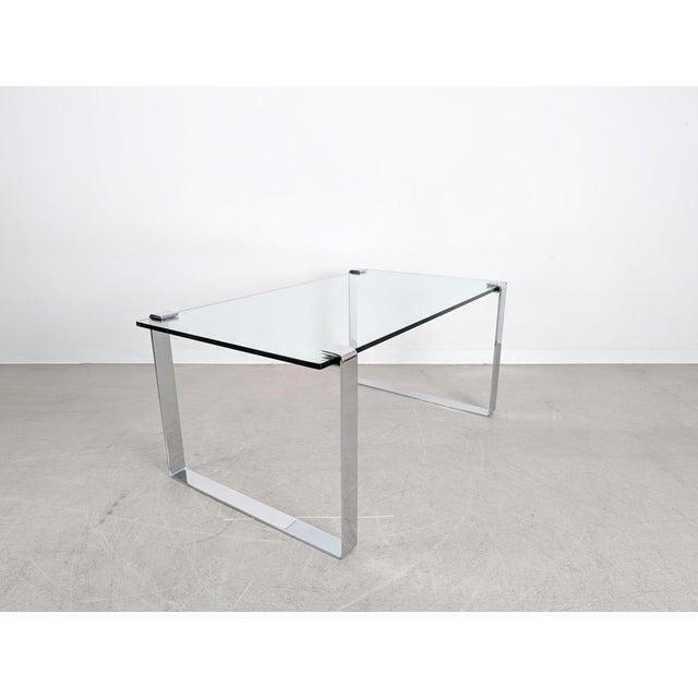 Glass Dining Table with Chrome Finish from Draenert For Sale - Image 4 of 9