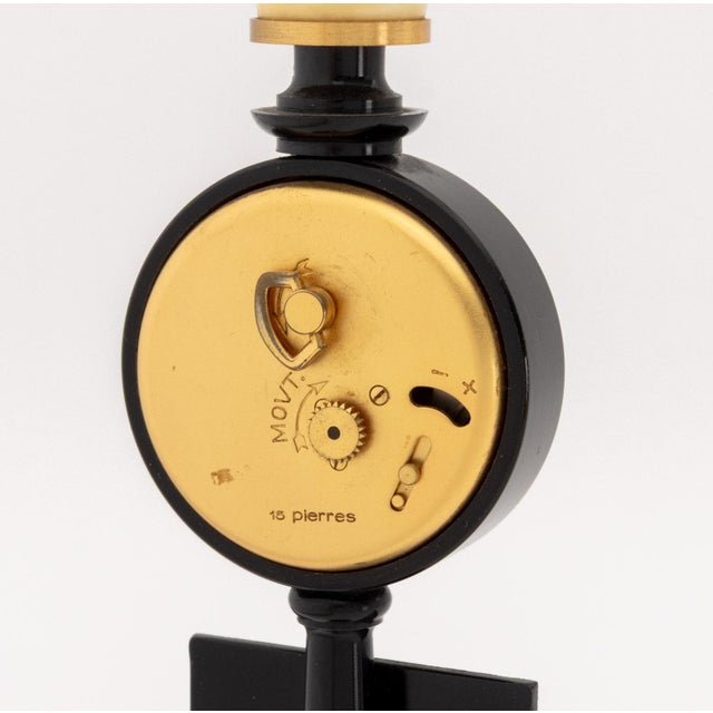Black Jaeger-LeCoultre Rue De La Paix Street Lamp Clock For Sale - Image 8 of 9