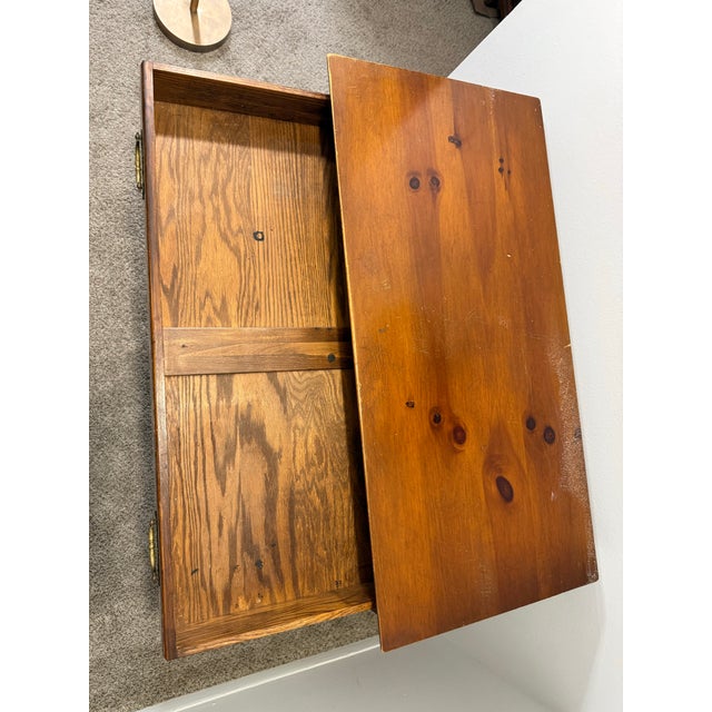 Pair of Pine Shop Originals Solid Pine Chippendale Dressers – Michigan Made (1970s) For Sale - Image 10 of 12