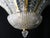 1980s Vintage Palmette Pendant Light in Crystal Glass with Gold Thread, 1985 For Sale - Image 5 of 14