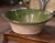 Green 18th Century French Green Glazed Terracotta "Tian" Bowl From Provence For Sale - Image 8 of 9