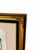 Early 21st Century Signed Mourad Egyptian Revival Figural Artwork in Ornate Gold-Tone Frame For Sale - Image 9 of 12