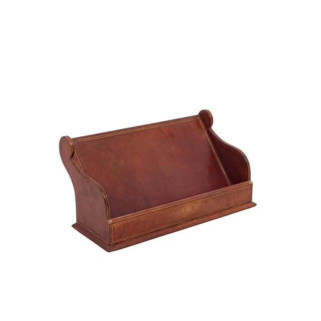 Letter Holder in Leather, 20th Century For Sale - Image 9 of 9