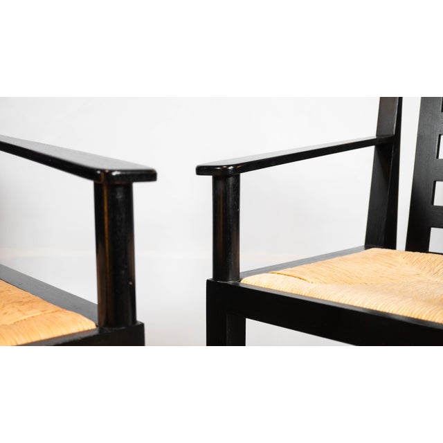 1980s Cassina Ds4 Armchairs by Charles Rennie Mackintosh - Set of 4 For Sale - Image 9 of 18