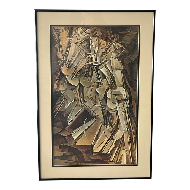 Vintage 1980s Marcel Duchamp Framed Print For Sale