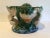 Ceramic Vintage Mid 20th Century Majolica Frog Pedestal Bowl For Sale - Image 7 of 12