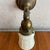 Antique Industrial Brass Wall Sconce With Frosted Glass Shade For Sale In New York - Image 6 of 13