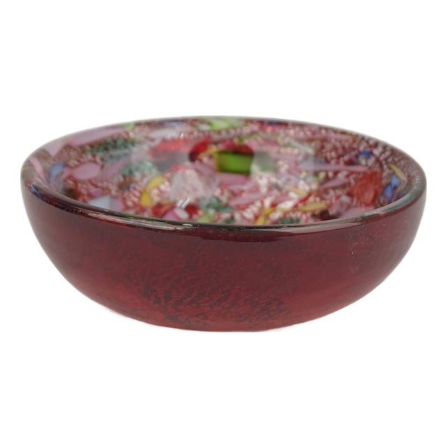 Tutti Frutti Murano Glass Bowl, 1970 For Sale