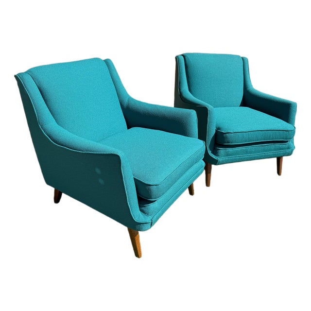 Mid-Century Modern Armchairs - Pair - Restored For Sale