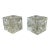 Mid 20th Century Space Age Cube Glass Candle Holders- a Pair For Sale