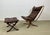 Set of Leather Falcon Sling Chair and Ottoman by Sigurd Ressell for Vatne Møbler, 1970s For Sale - Image 10 of 10