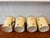1970s French "Miel Surfin" Wax-Coated Honey Pots – Set of 4 – New Old Stock – Blue & Cream Beehive Containers For Sale - Image 12 of 13