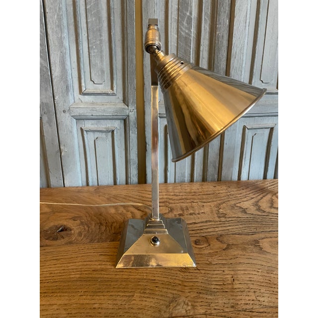 Vintage French Art Deco Table Lamp, 1930 For Sale - Image 10 of 17
