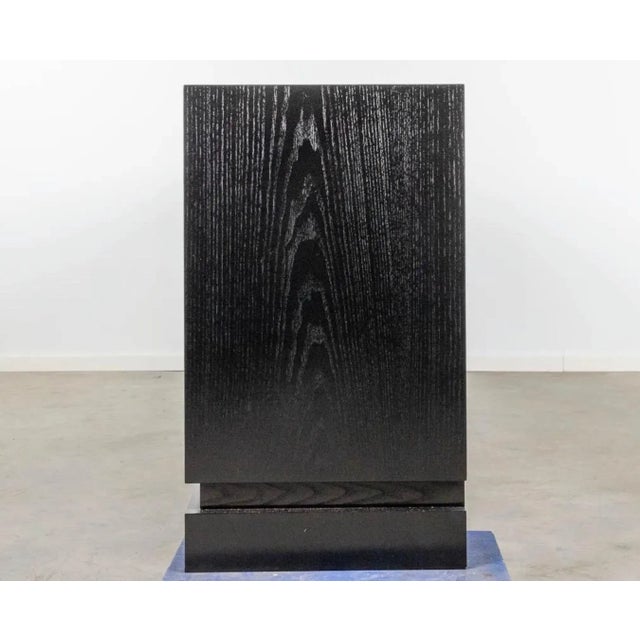 Large De Coene Ebonized Wood and Aluminum Sideboard For Sale - Image 9 of 10