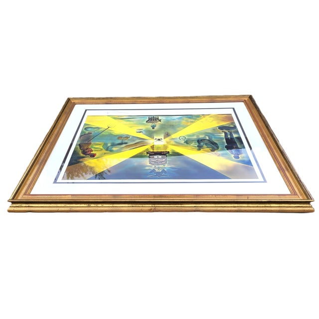 Rare Hand Signed Salvador Dali Lithograph "Railway Station at Perpignan" Ap 14/300 For Sale - Image 14 of 16