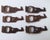 Mid 20th Century Vintage Hand-Carved Wood Giraffe Napkin Rings, Set of 6 For Sale - Image 5 of 6
