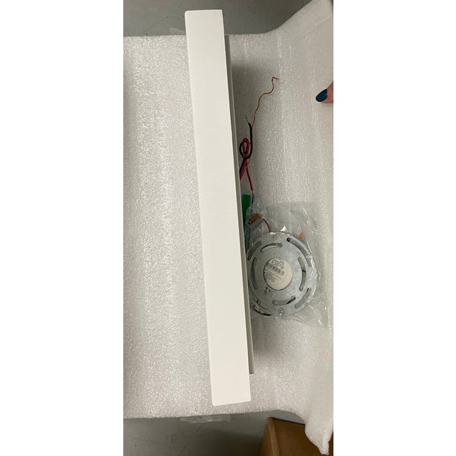 2020s Sonneman Dotwave Led Wall Sconce in Textured White - Pair For Sale - Image 5 of 7