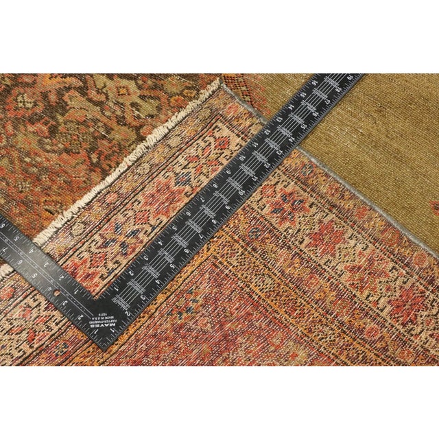 Early 20th Century Antique Persian Malayer Rug, 04'01 X 09'01 For Sale - Image 5 of 10