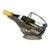 1970s French Woven Wire Silver Plate Wine Bottle Holder For Sale