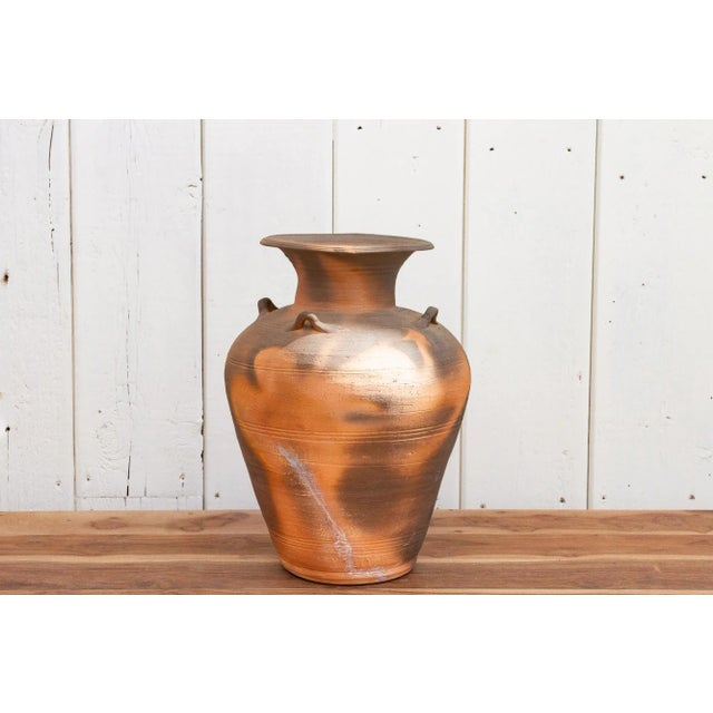 Brown Rustic Terracotta Asian Water Pot For Sale - Image 8 of 8