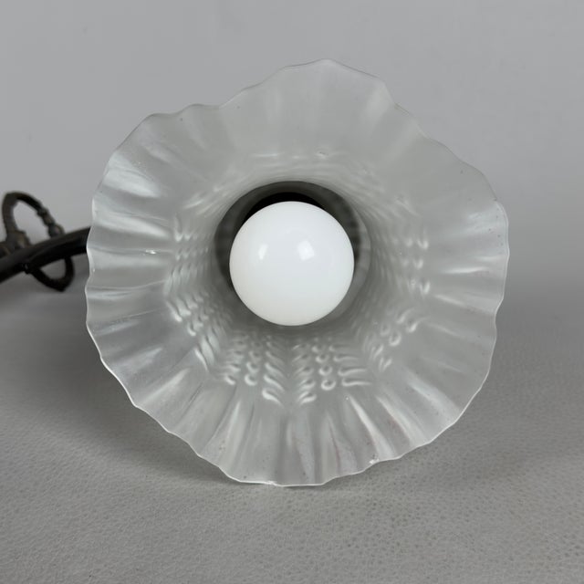 Metal Table Lamp in Glass and Wood from Abat-Jour Liberty For Sale - Image 7 of 13