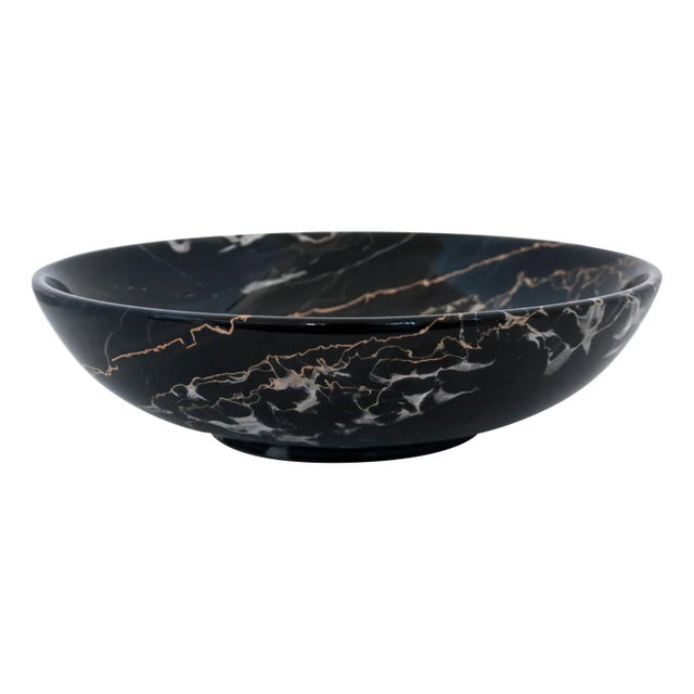 Stone Bowl in Portoro Marble For Sale - Image 7 of 7