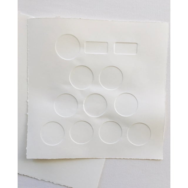 "Wish" Contemporary Minimalist Embossed Paper by Tim Hansen For Sale - Image 4 of 6