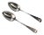 1811 Crested Georgian Sterling Silver Table Spoons by Mary & Elizabeth Sumner - Set of 2 For Sale