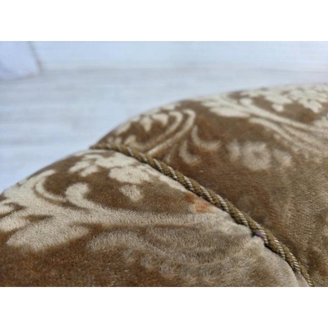 Brown Vintage Danish Armchair in Green Furniture Velour & Ash Wood Legs, 1960s For Sale - Image 8 of 18