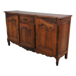 Antique Country French Restored Cherry Sideboard For Sale