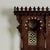 Impressive 19th century Moroccan wall bracket having a shelf on the top with a parapet over two Moorish arches with turned...