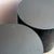 Postmodern Glass-Topped Black Rolling Cylinder Side Tables For Sale - Image 9 of 10