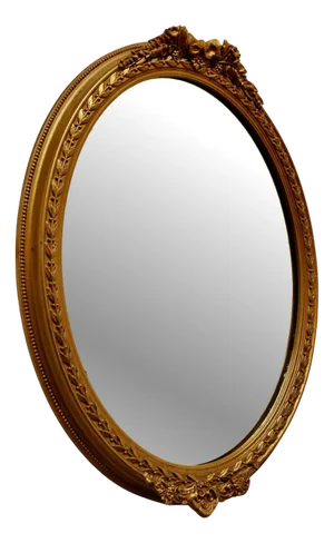 19th Century French Oval Gilt Wall Mirror