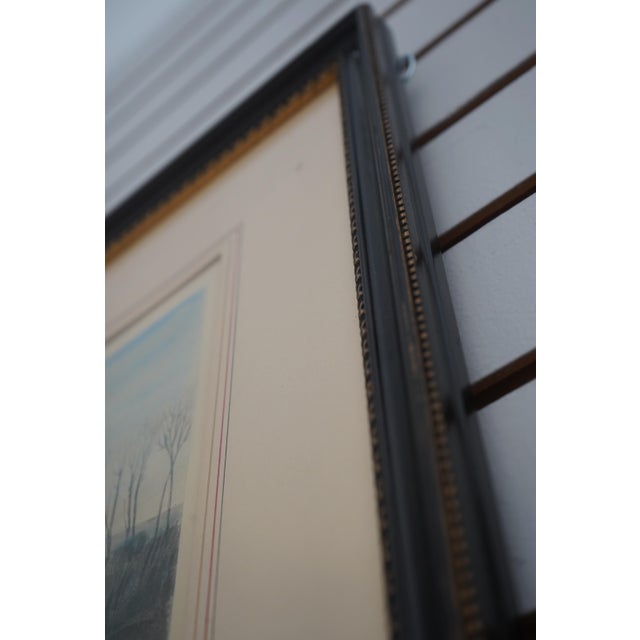 Vintage Hand Painted Horse Racing Engraving Etching For Sale - Image 4 of 12