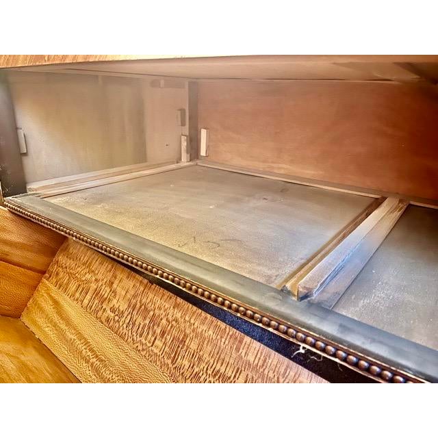 Wood J.B. Van Sciver Co. Art Deco Sunrise Bedroom Suite, C. 1928-1932 -Mahogany Mirror Ladies Dresser For Sale - Image 7 of 17