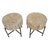Mia Round Wood & Iron Side Table For Sale - Image 4 of 9