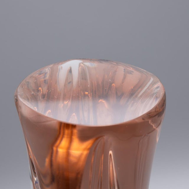 Blue Sculptural Sommerso Art Glass Vases by Josef Hospodka, 1960s, Set of 2 For Sale - Image 8 of 10