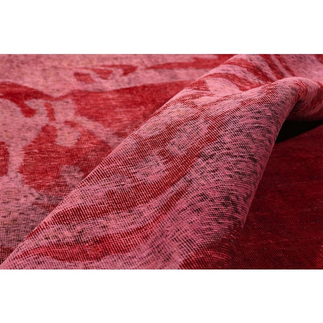 Vintage Overdyed Skull Rug, 09'02 X 11'10 For Sale In Dallas - Image 6 of 9