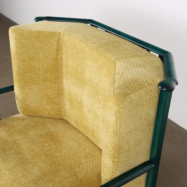 Vintage Prototype of Armchair in Foam and Velvet, 1980s For Sale - Image 3 of 11