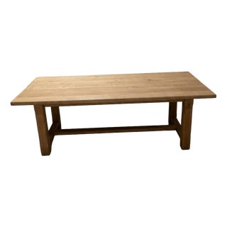 Large Farmhouse French Oak Table, 1920 For Sale