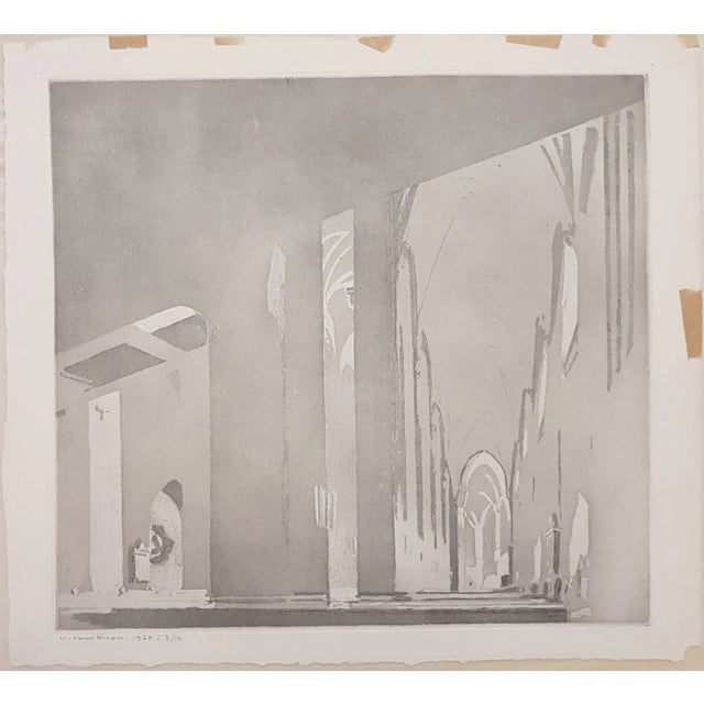 Henrikson harry, duomo turken b/w aquatint and drypoint on paper. Image dim: cm 36x39; dim: cm 40x45. Hand-signed, hand-...