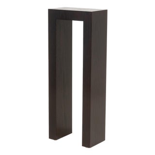 Contemporary Ebonized Wood Pedestal For Sale