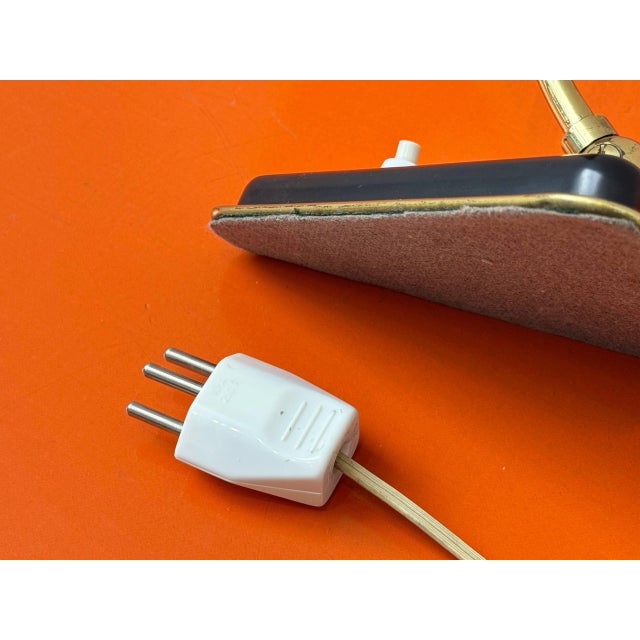 Black Art Deco Table Lamp, 1930s For Sale - Image 8 of 15