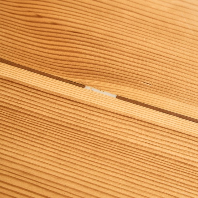 Long Canadian Pinewood Table with Black Varnished Legs For Sale - Image 18 of 18