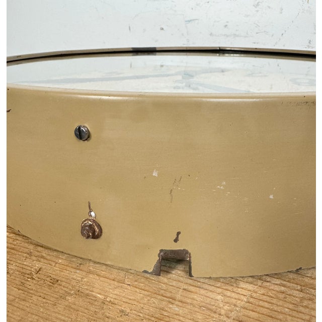 Large Brown Industrial Factory Wall Clock from Chronotechna, 1950s For Sale - Image 16 of 18
