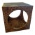 Vintage Lane Side Table Painted in Faux Tortoise For Sale
