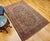Vintage Persian Kashan Rug, Hand-Knotted Wool, Floral Pattern, Navy & Blue, 5x7 For Sale - Image 9 of 17