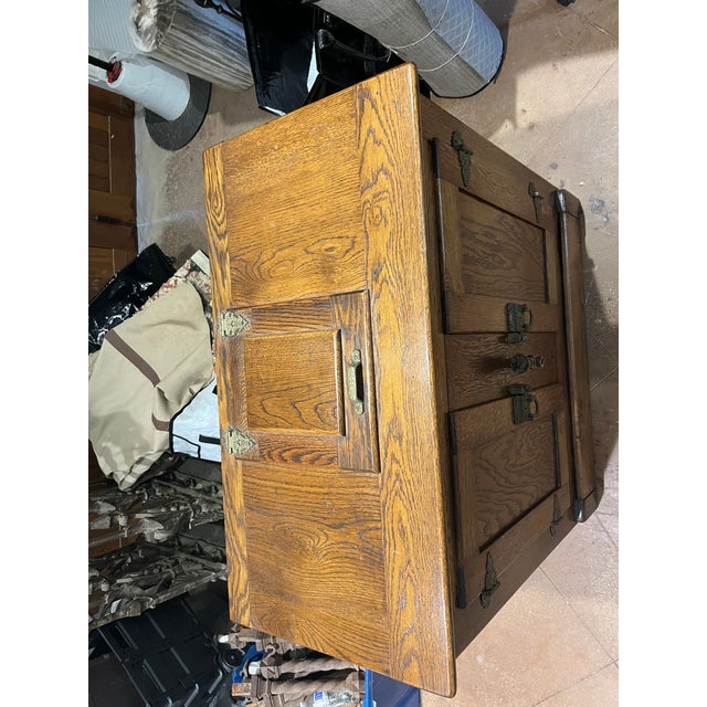 1900s Antique Ice Box Cabinet For Sale - Image 4 of 9