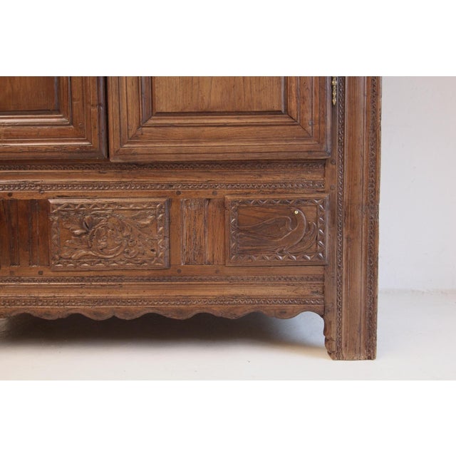 Brown 19th Century French Provincial Breton Folk-Art Armoire For Sale - Image 8 of 18